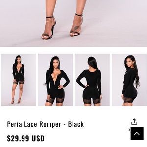 Fashion Nova White Romper